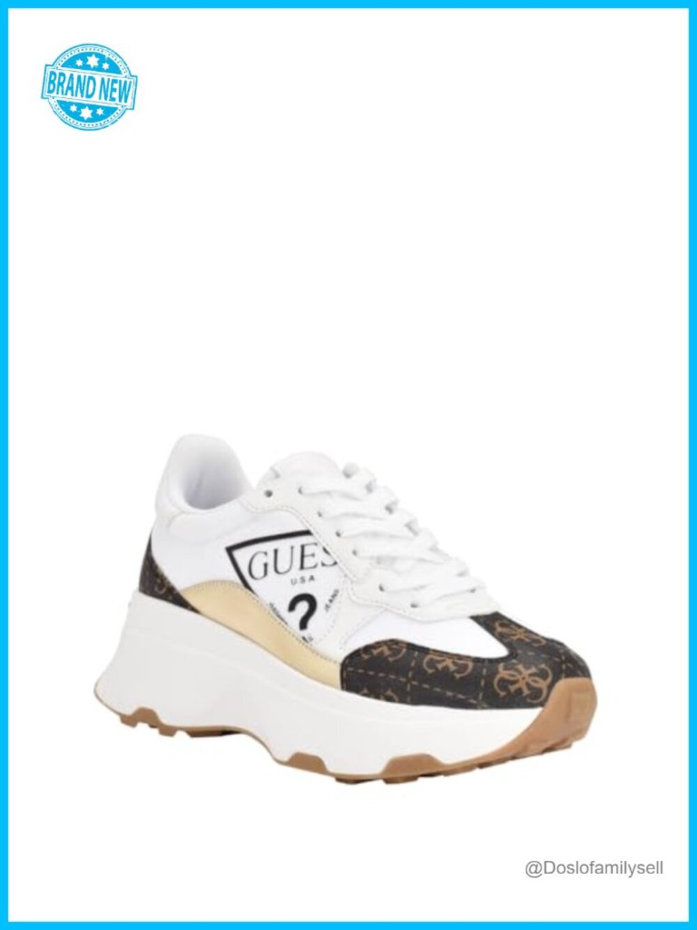 CALEBB Chunky Platform Lace-Up Fashion Sneakers